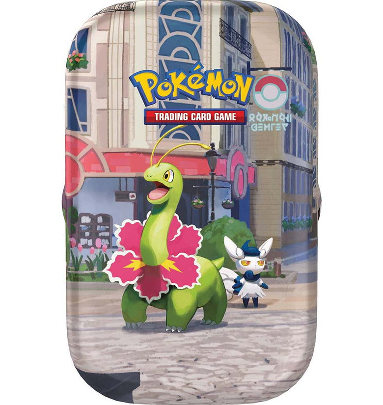 Pokèmon TCG: Lumiose City Mini Tin Meganium & Meowstic (Cartas en Inglés)