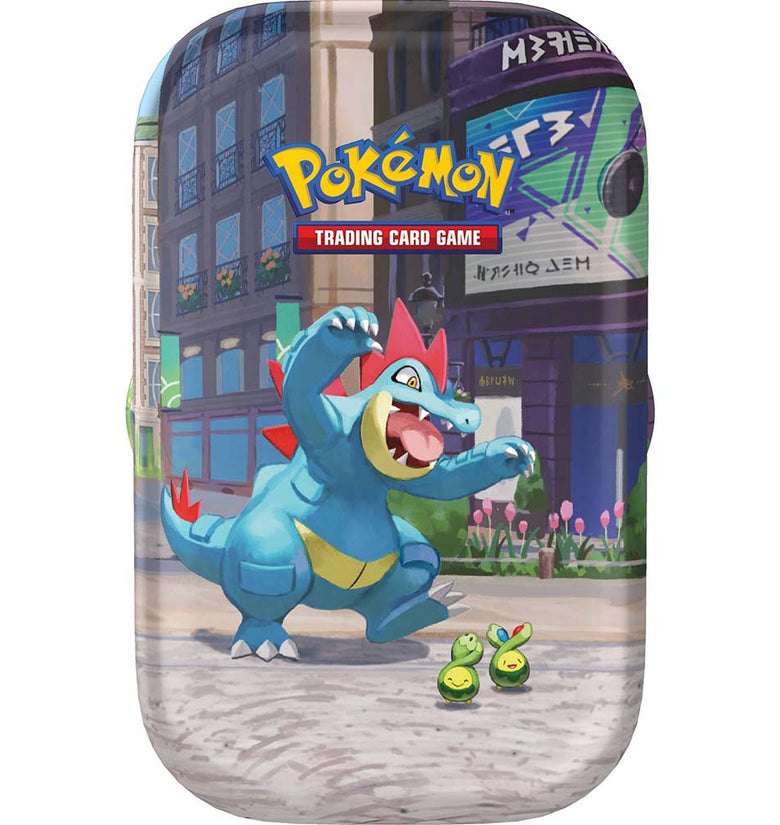 Pokèmon TCG: Lumiose City Mini Tin Feraligatr & Budew (Cartas en Inglés)