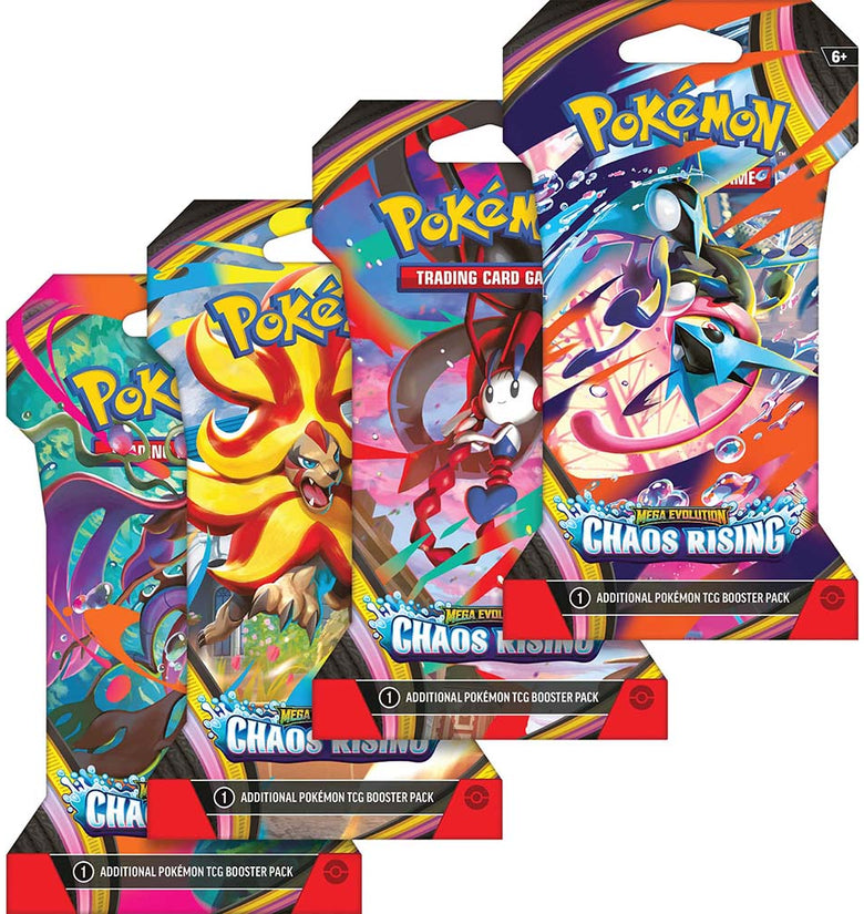 Pokémon TCG: Mega Evolution Chaos Rising Sleeved Booster Pack (Cartas en Inglés)