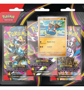 Pokémon TCG: Mega Evolution ME05 - Pitch Black Three-Booster Blister (Cartas en Inglés)