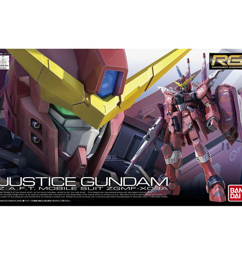 Bandai Hobby No.09 Justice Gundam Seed 1/144-Real Grade