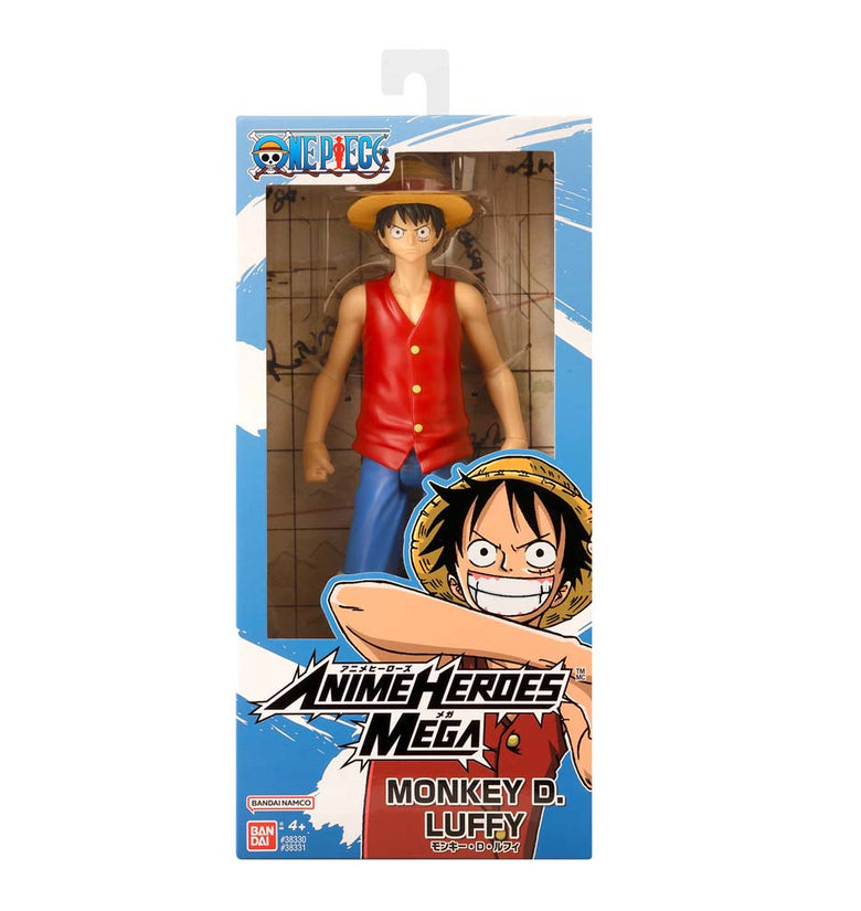 Bandai Anime Heroes Mega One Piece Monkey D. Luffy de 30 cm
