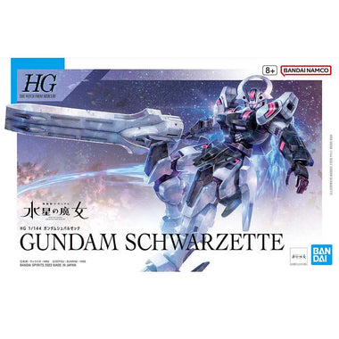 Bandai HG 1/144 Mobile Suit Gundam The Witch from Mercury 25 Gundam Schwarzette – Model Kit Gunpla