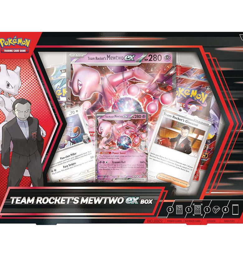Pokémon TCG: Team Rocket's Mewtwo ex Box
