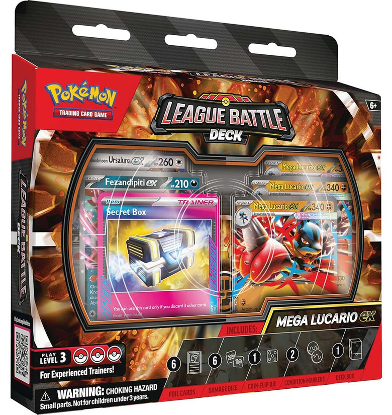 Pokémon TCG: Mega Lucario EX League Battle Deck 2026 (Cartas en Inglés)