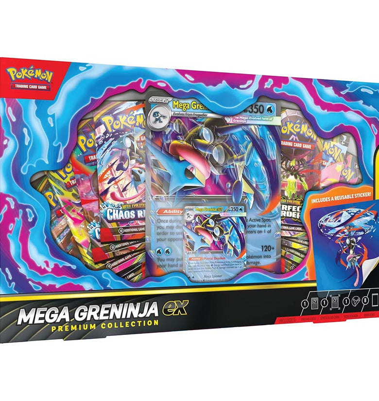 Pokémon TCG: Mega Greninja Ex Premium Collection (Cartas en Inglés)