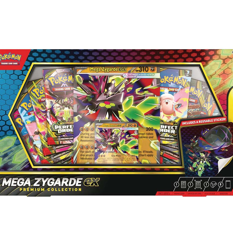 Pokémon TCG: Mega Zygarde Ex Premium Collection 2026 (Cartas en Español)