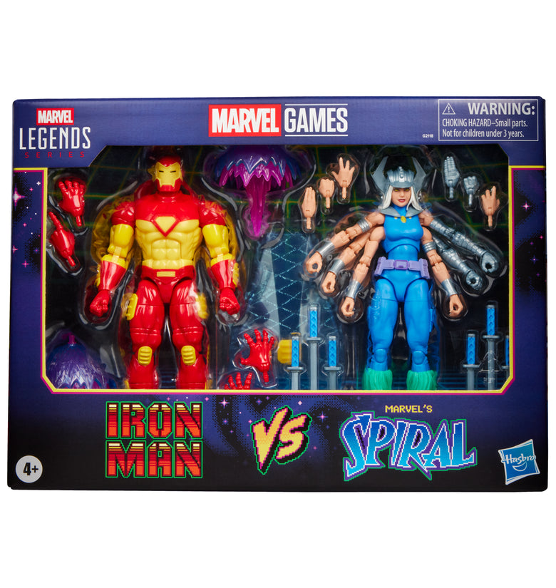 Marvel Legends Series Marvel Games - Iron Man vs. Marvel's Spiral
