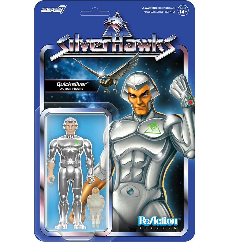 Super7 SilverHawks Reaction Figures Wave 01 - Quicksilver (Toy Version)