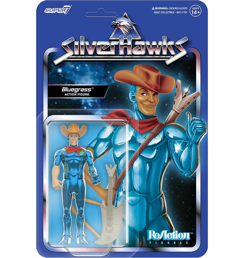 Super7 SilverHawks Reaction Figures Wave 01 - Bluegrass (Toy Version)