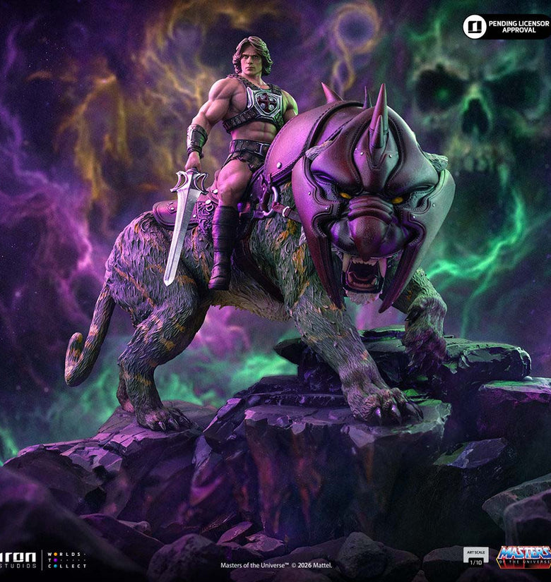 He-Man and Battle Cat - Masters of the Universe Movie - Deluxe Art Scale 1/10 - Iron Studios