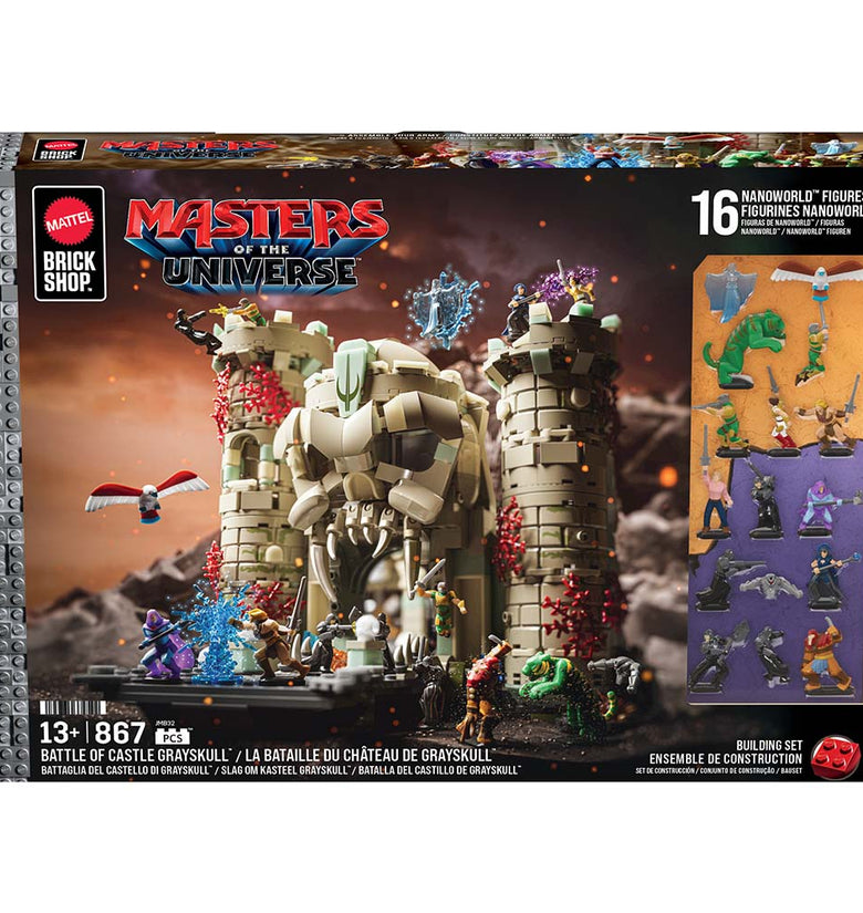 Mattel Brick Shop Masters of the Universe Battle of Castle Grayskull Building Set JMB32