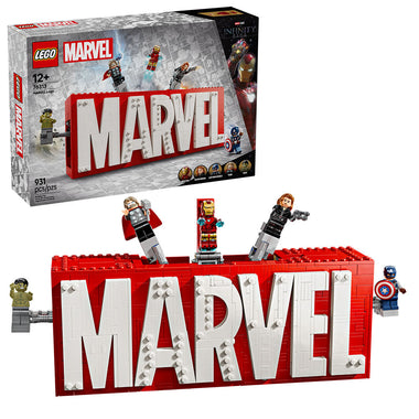 Lego Logotipo MARVEL y Minifiguras 76313
