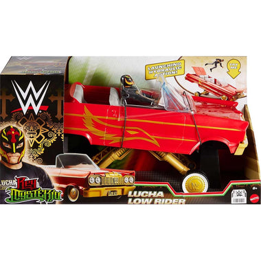 Mattel WWE Rey Mysterio y Coche Lucha Low Rider HYT25