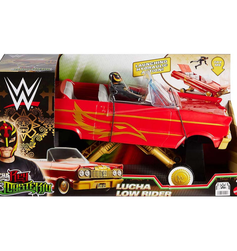 Mattel WWE Rey Mysterio y Coche Lucha Low Rider HYT25