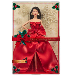 Barbie Signature Holiday 2026 – Muñeca Barbie con Cabello Castaño Oscuro JJX67