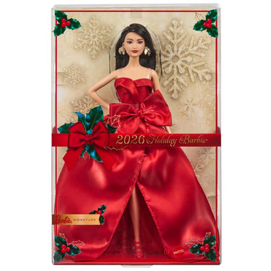 Barbie Signature Holiday 2026 – Muñeca Barbie con Cabello Castaño Oscuro JJX67
