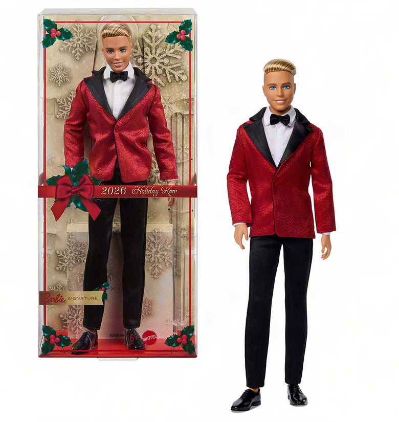 Barbie Signature Holiday Ken 2026 – Muñeco de Colección JJX86