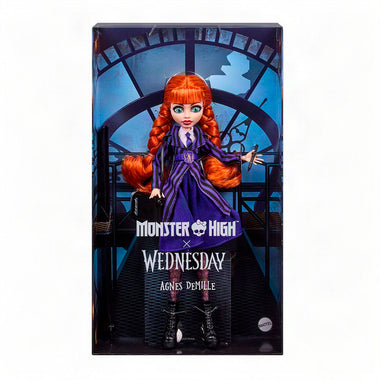 Mattel Monster High x Wednesday: Muñeca Coleccionable Agnes DeMille - Edad 4+