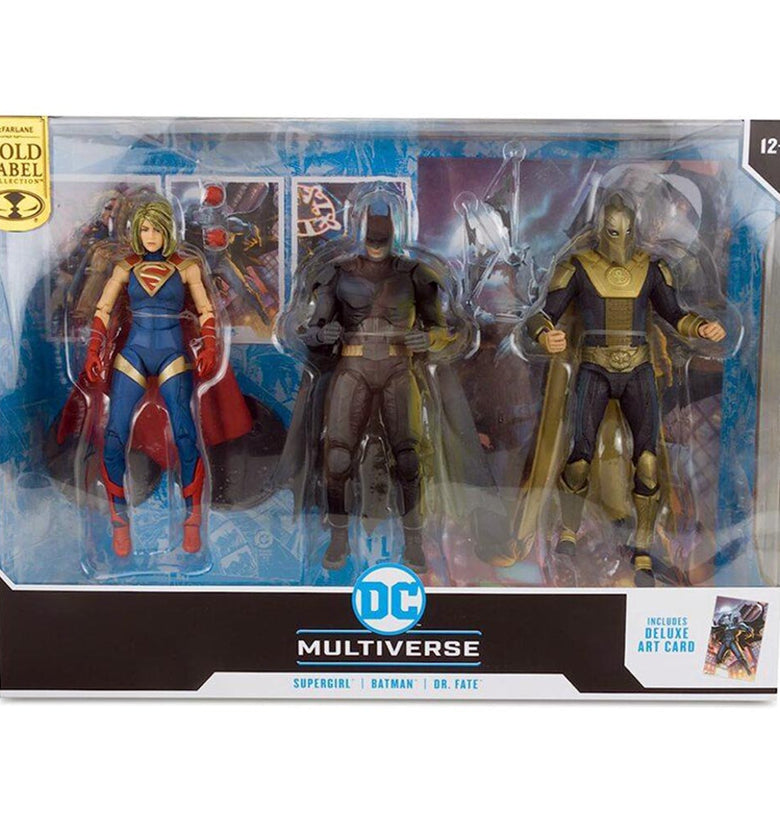 MFC 3 PACK 7 BATMAN, DR. FATE Y SUPERGIRL (INJUSTICE 2) 6070007