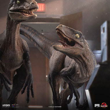 Raptors at the Kitchen's Door - Jurassic Park - Art Scale 1/10 - Iron Studios