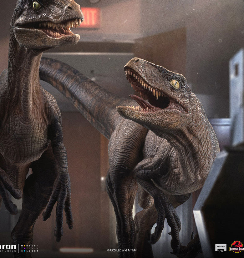 Raptors at the Kitchen's Door - Jurassic Park - Art Scale 1/10 - Iron Studios