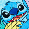 Frazadas - Stitch en la Playa