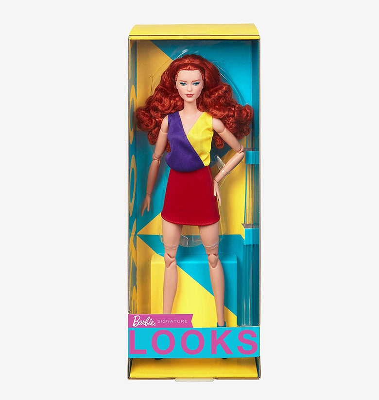 BARBIE LOOKS 13 RED HAIR RED SKIRT HJW80