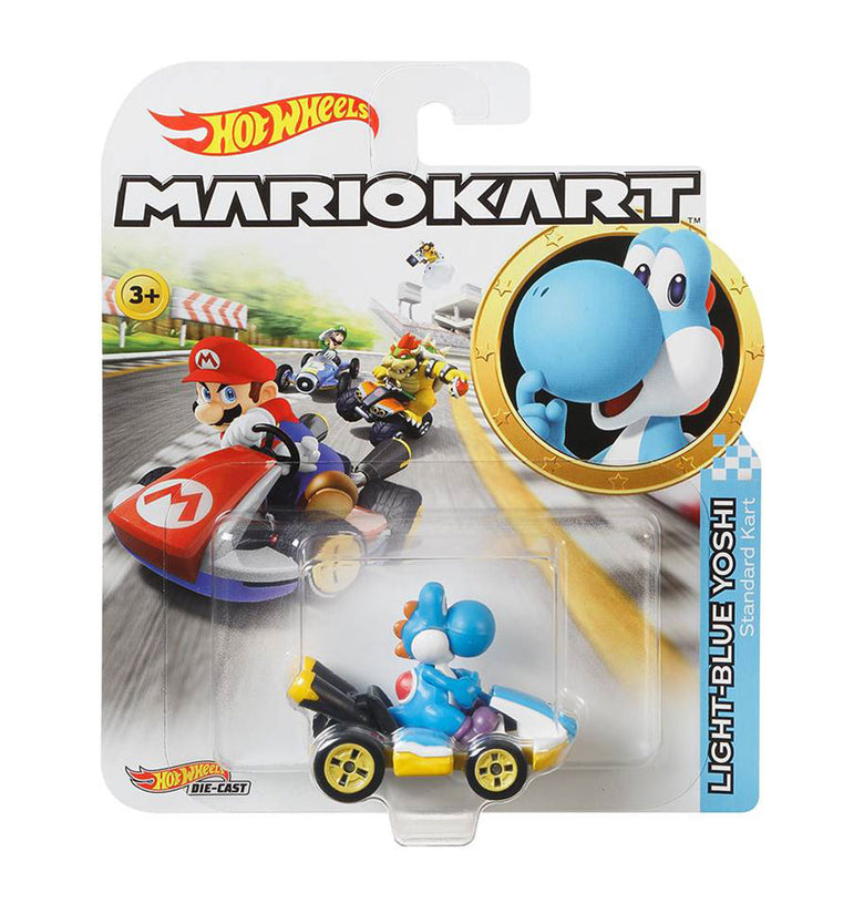 Hot Wheels MARIOKART - Light-Blue Yoshi 1:64 GBG25